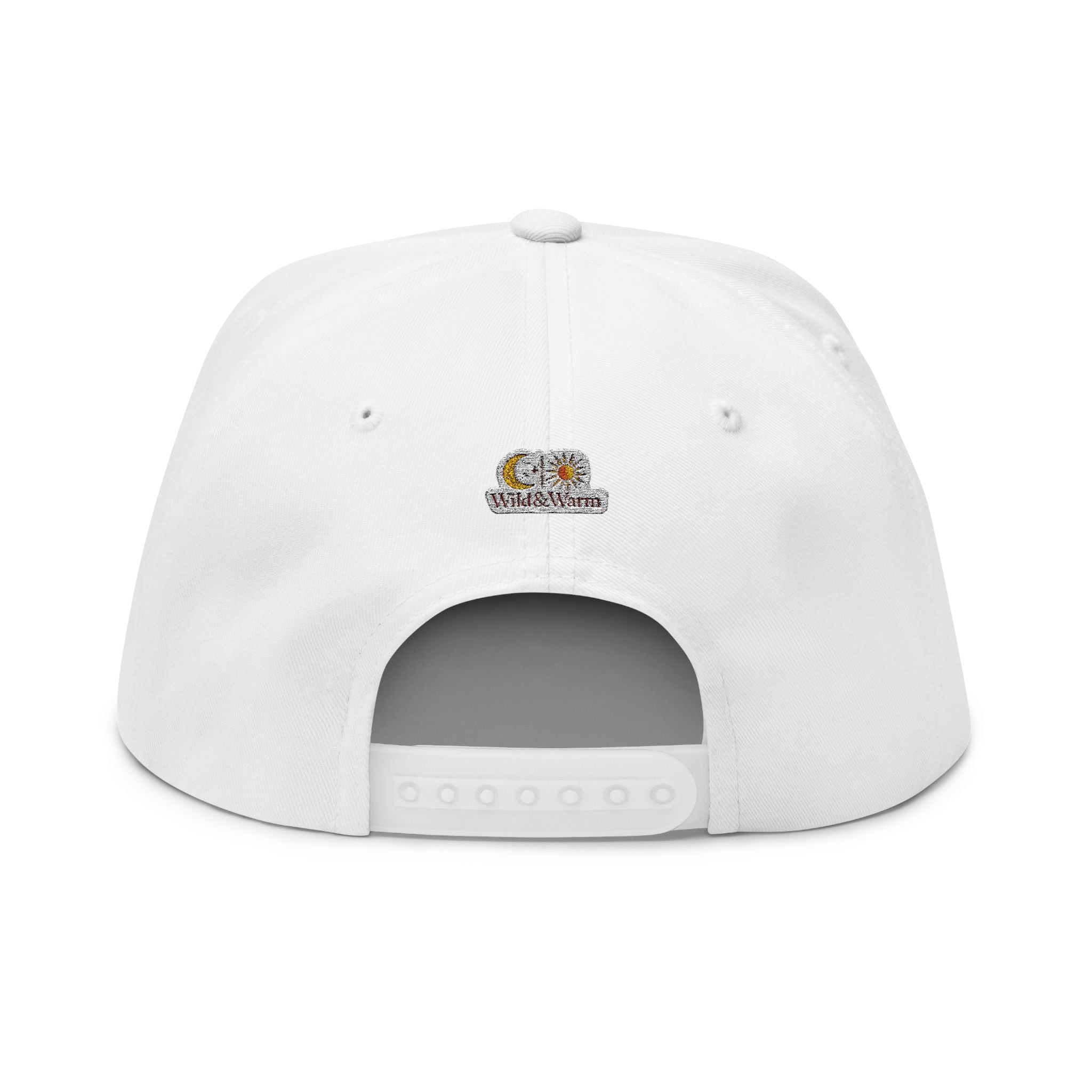 Embroidered Sun Logo Flat Bill Cap – ‘Alibi’ Vintage Surf Style Snapback