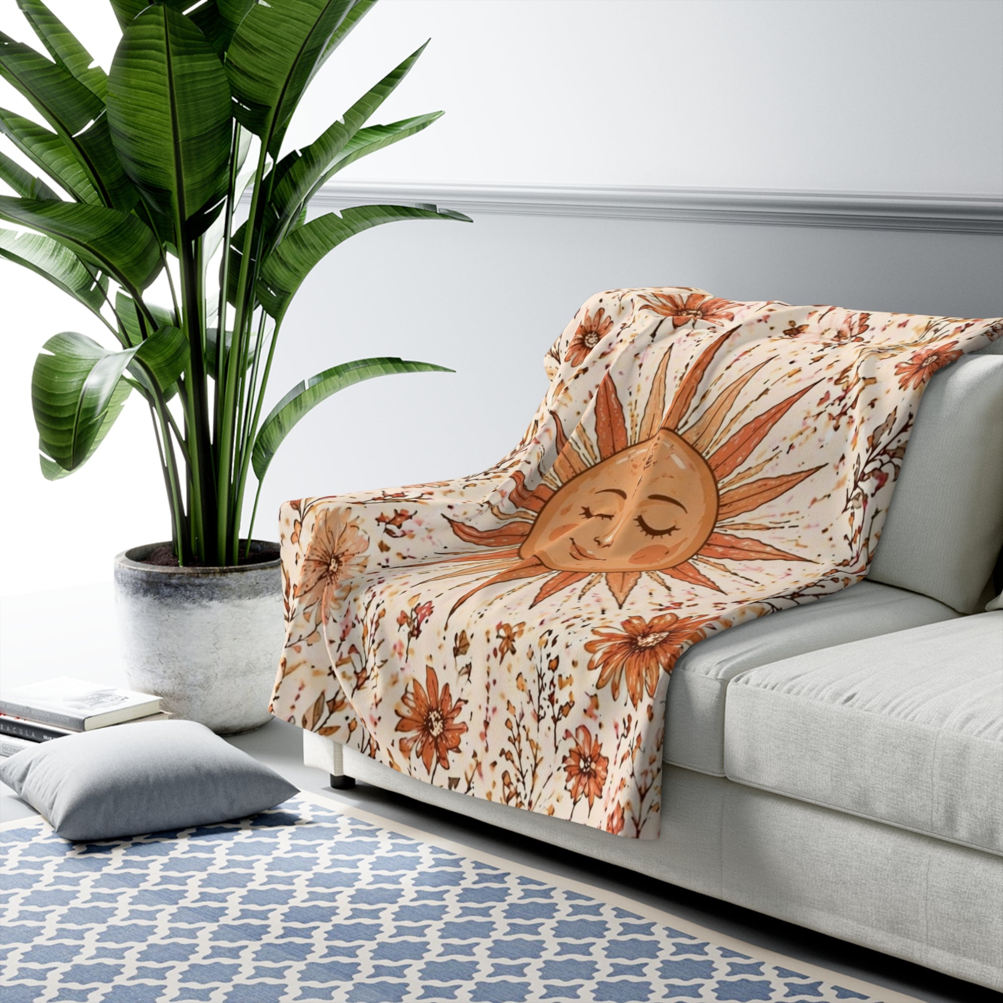 Goldene Stille - Sherpa Decke
