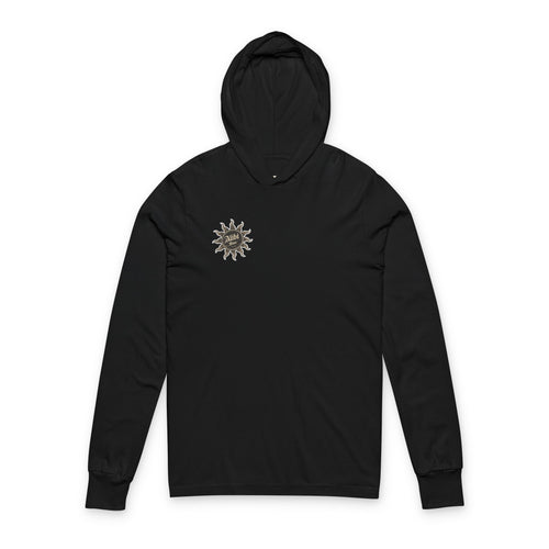 Alibi Sun Hooded Long Sleeve Tee — Vintage Boho Graphic