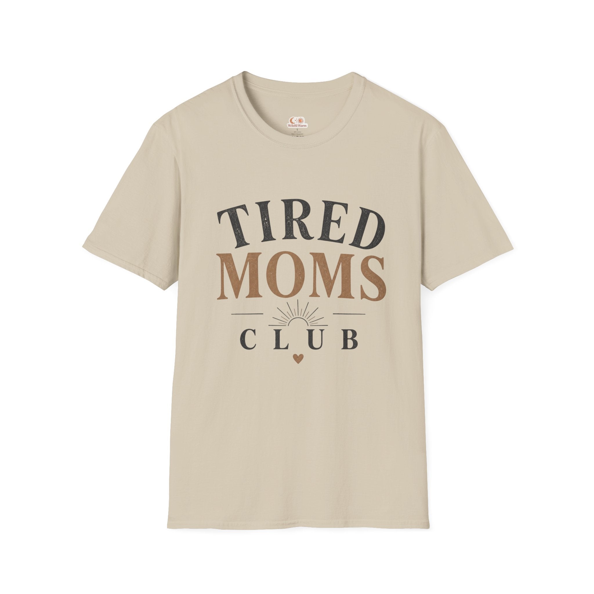 Tired Moms Club T-Shirt – Funny Mom Gift, Casual Everyday Tee