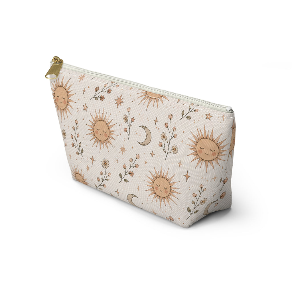 Boho Cosmetic Bag – Sun & Moon Design | Makeup Bag | Boho Gift