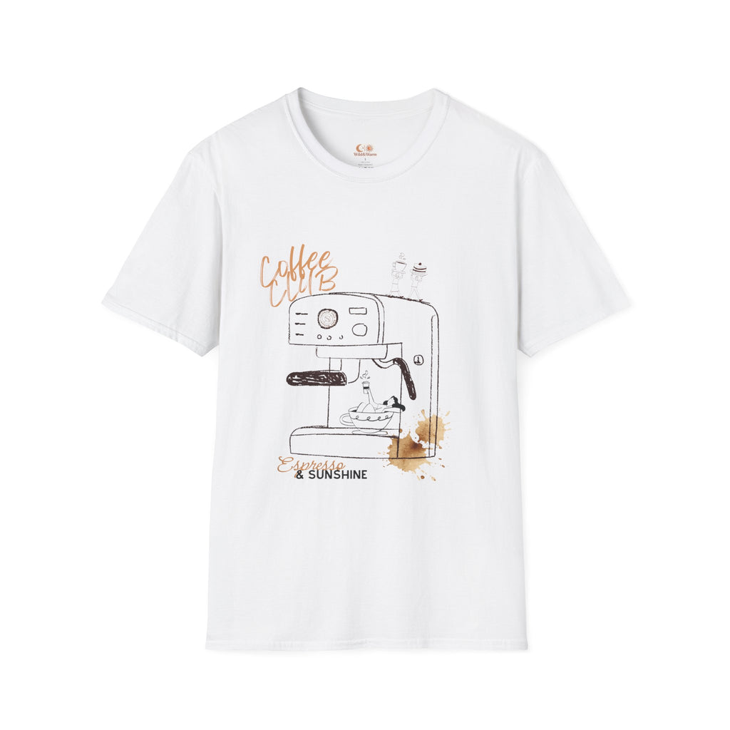 Coffee Club T-Shirt — Espresso Machine Graphic Tee
