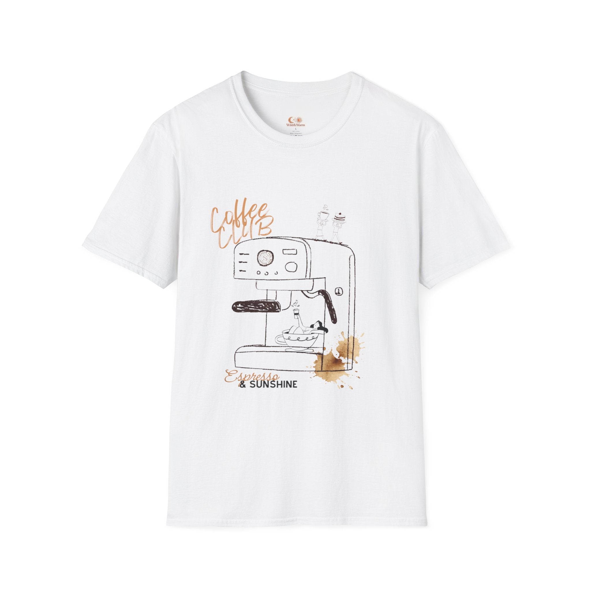 Coffee Club T-Shirt — Espresso Machine Graphic Tee