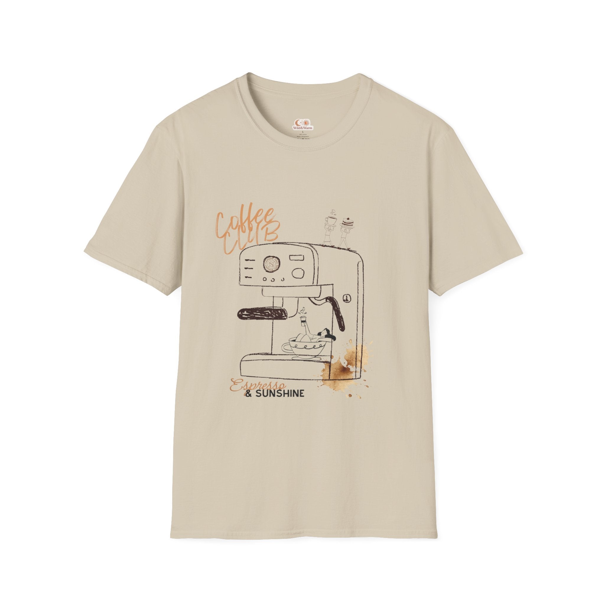 Coffee Club T-Shirt — Espresso Machine Graphic Tee