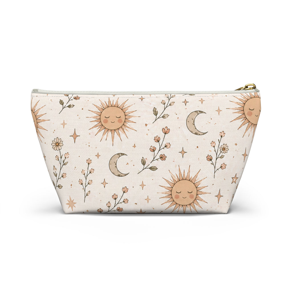 Boho Cosmetic Bag – Sun & Moon Design | Makeup Bag | Boho Gift