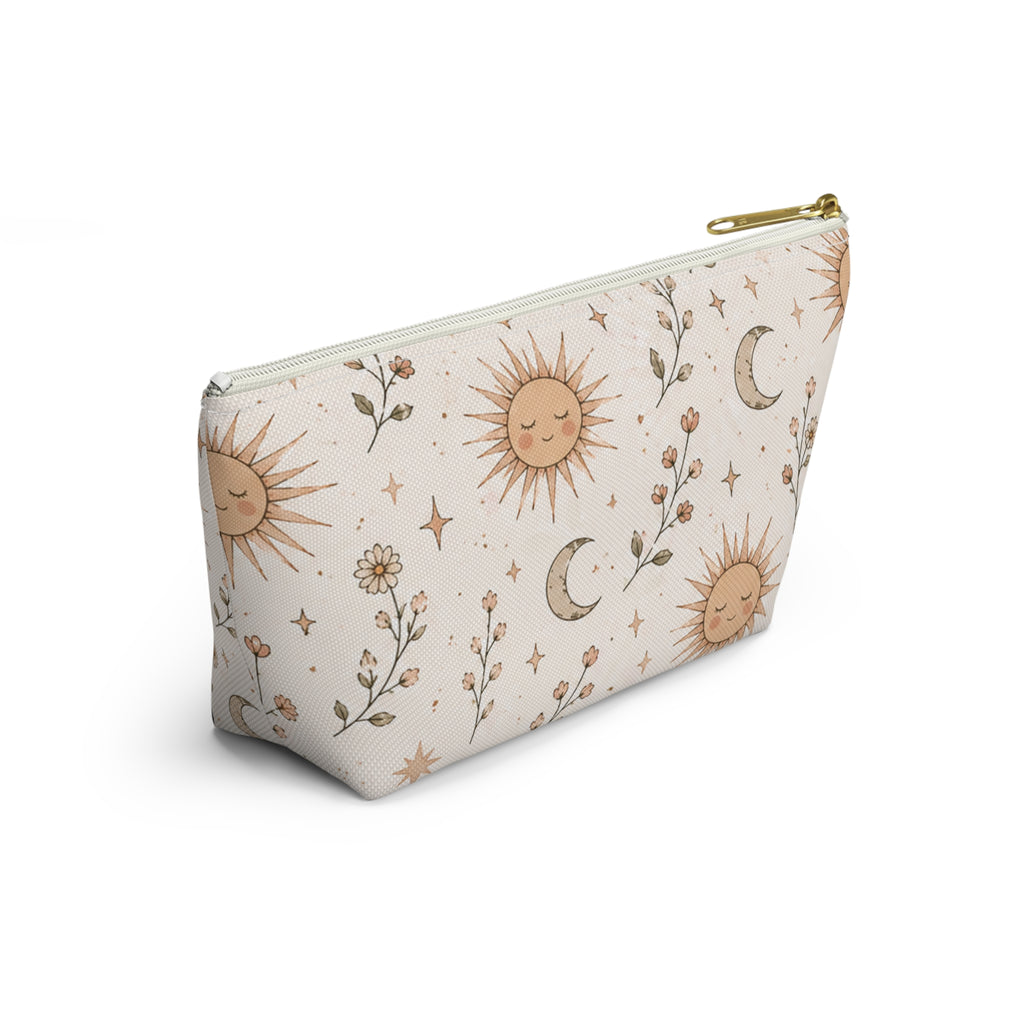 Boho Cosmetic Bag – Sun & Moon Design | Makeup Bag | Boho Gift