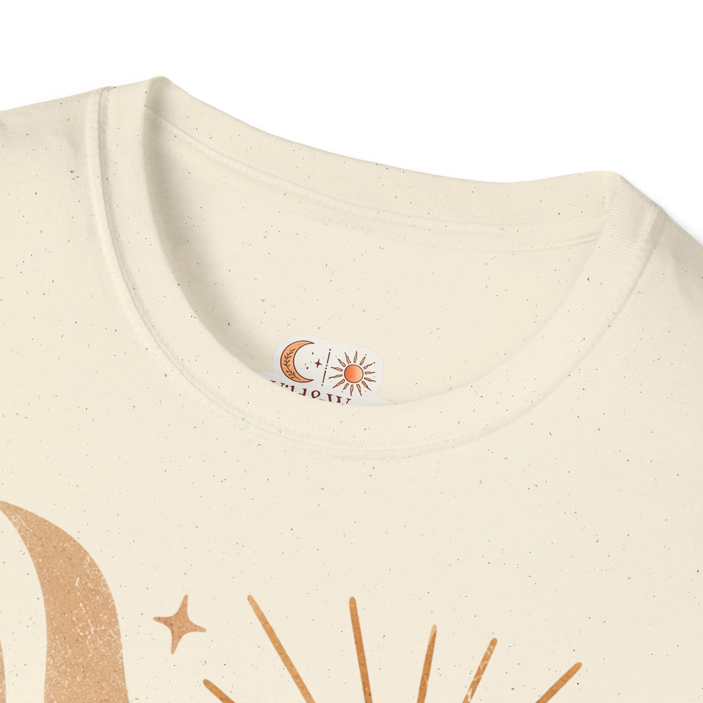Retro Desert Sun T-Shirt — Boho Wavy Landscape Tee