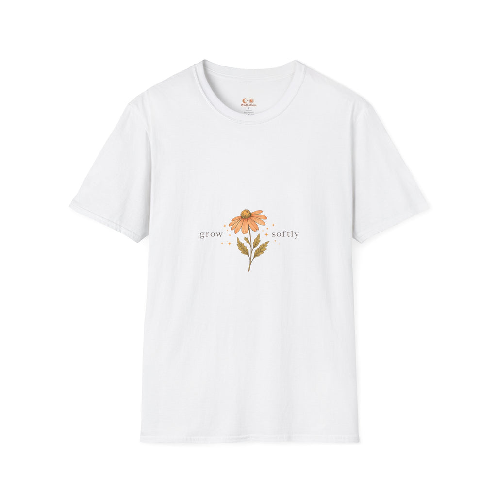 Floral Sunflower Tee — Bloom Slowly Graphic T-Shirt