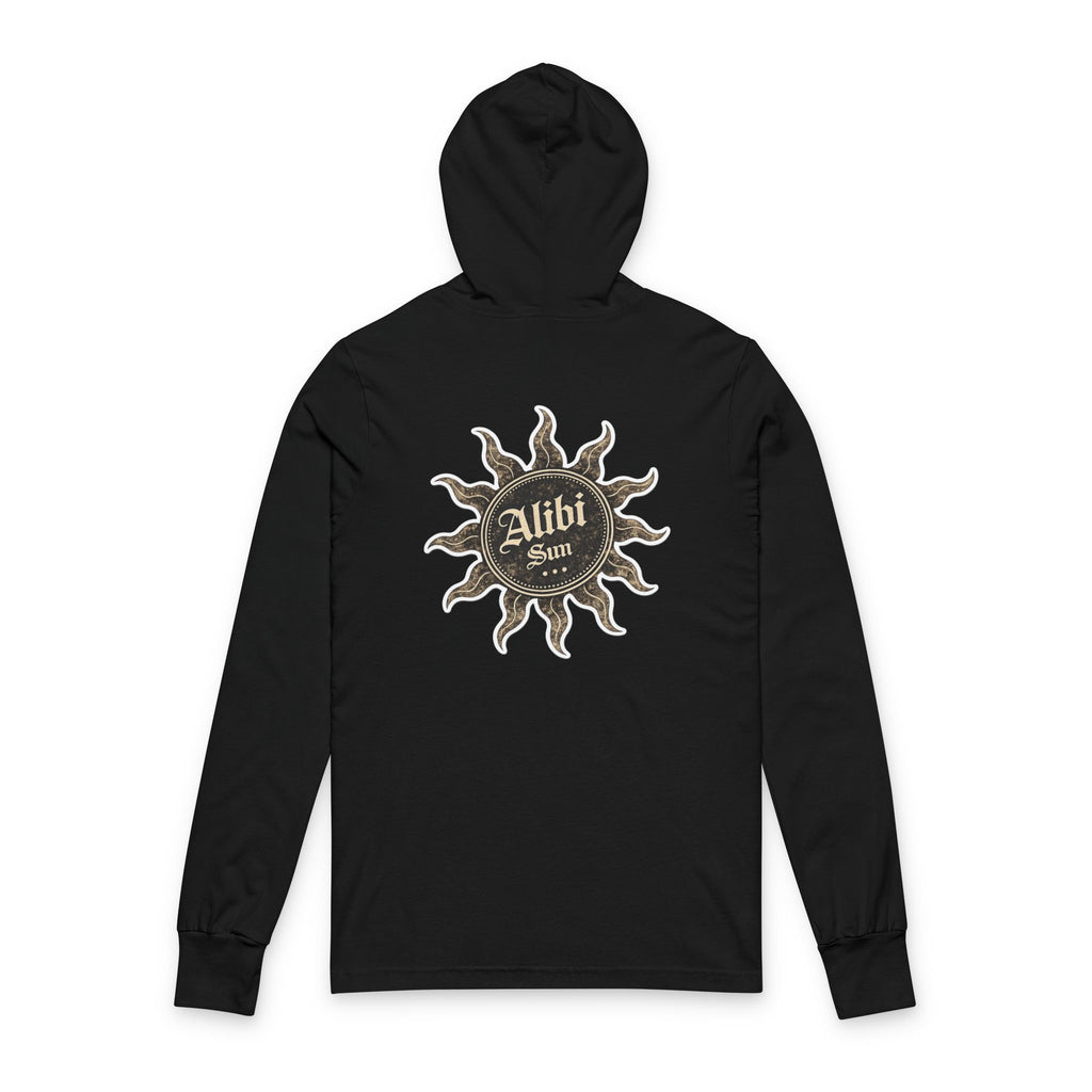 Alibi Sun Hooded Long Sleeve Tee — Vintage Boho Graphic