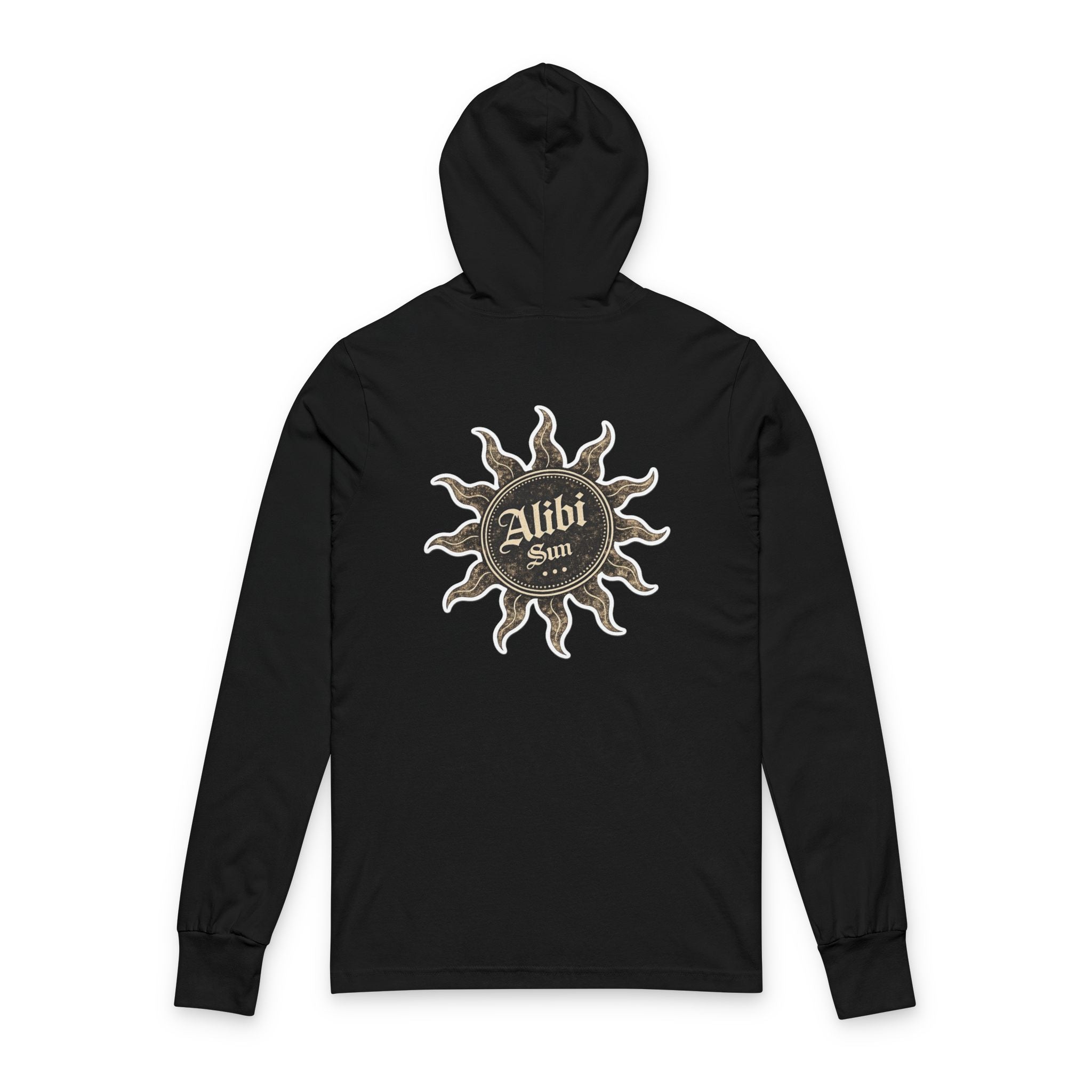 Alibi Sun Hooded Long Sleeve Tee — Vintage Boho Graphic