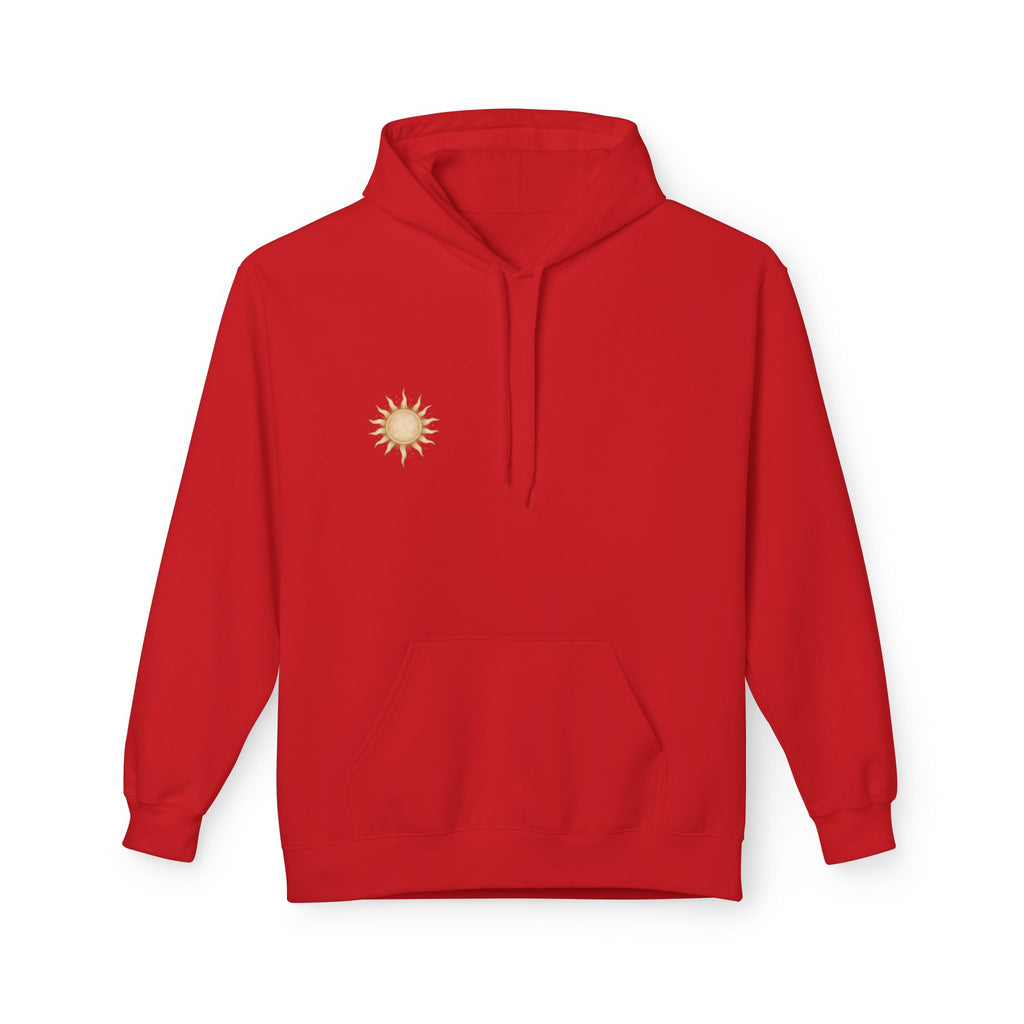 Vintage Sun Illustration Hoodie | Hand-Drawn Celestial Sunback Design