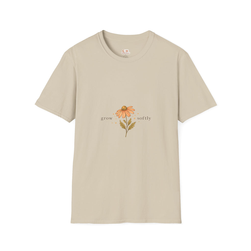 Floral Sunflower Tee — Bloom Slowly Graphic T-Shirt
