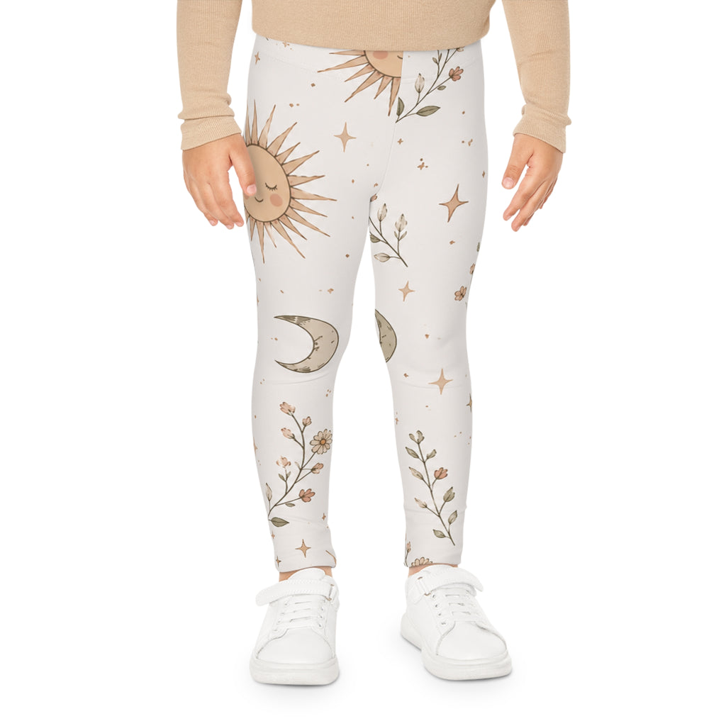 Boho Kids Leggings – Sun & Moon Design | Soft & Comfy for Girls