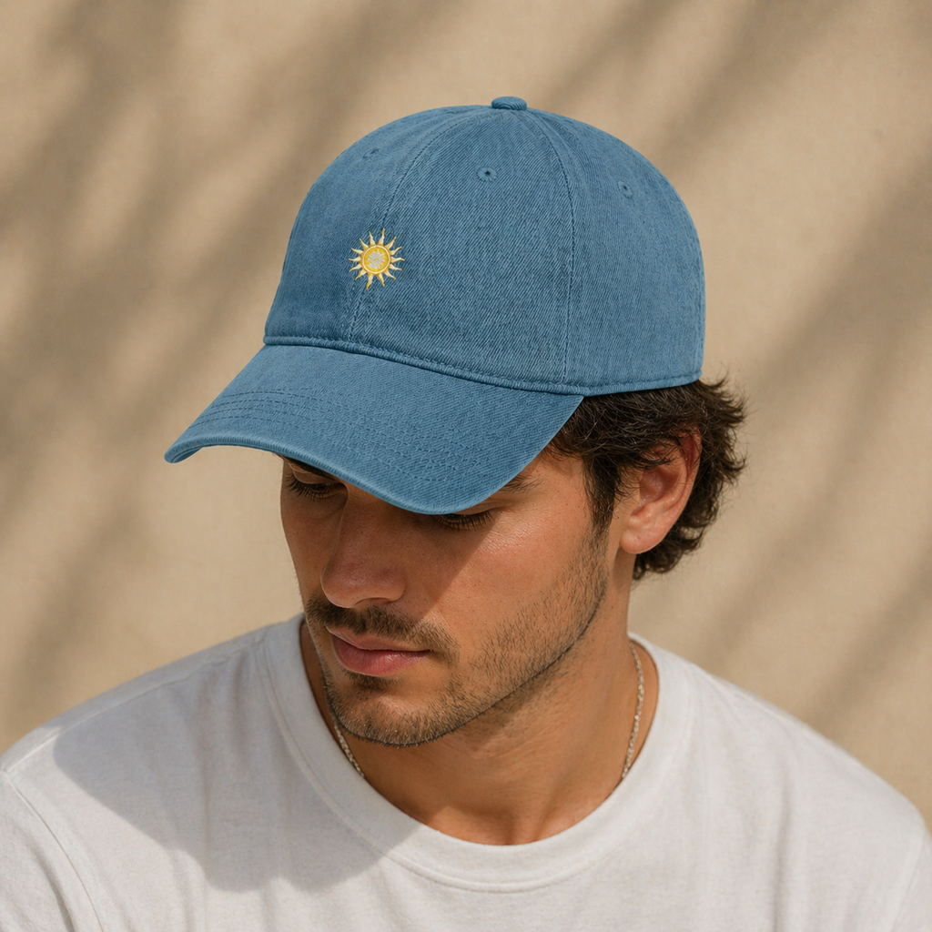 WildandWarm Sun Cap Vintage Denim