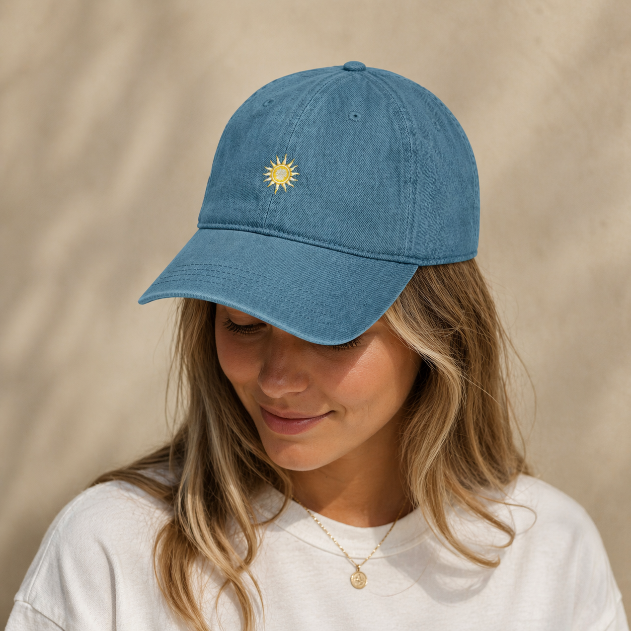 WildandWarm Sonnen Cap Vintage Denim
