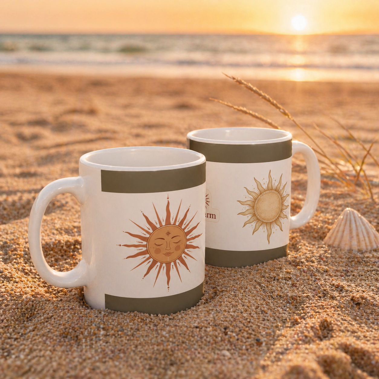 Wild & Warm Sun and Moon Mug | Ceramic Coffee Cup