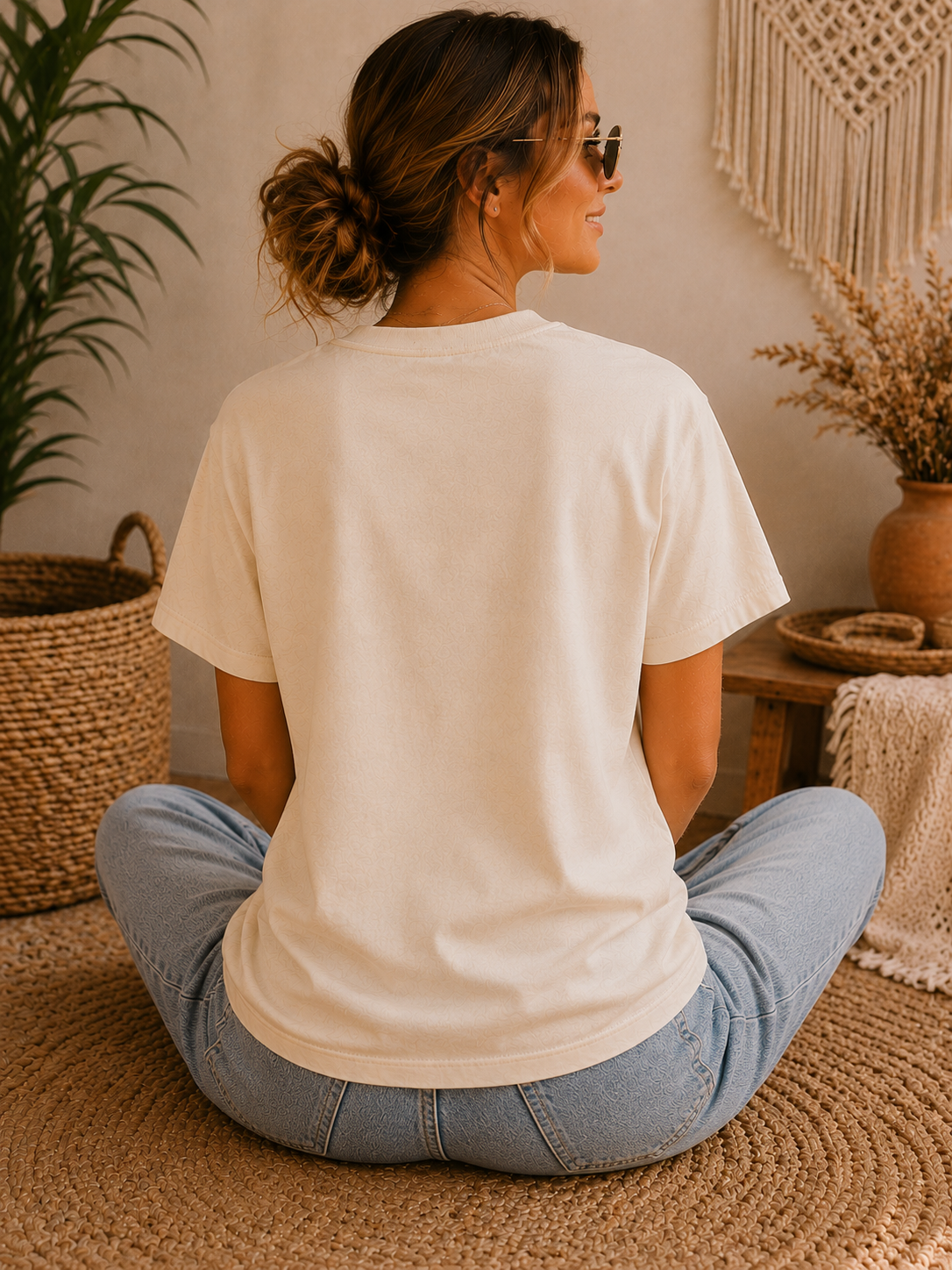 Floral Sunflower Tee — Bloom Slowly Graphic T-Shirt