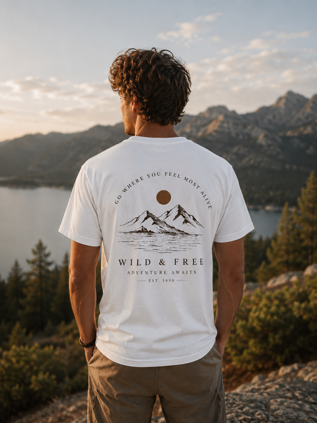 Wild & Free Mountain Sunrise T-Shirt