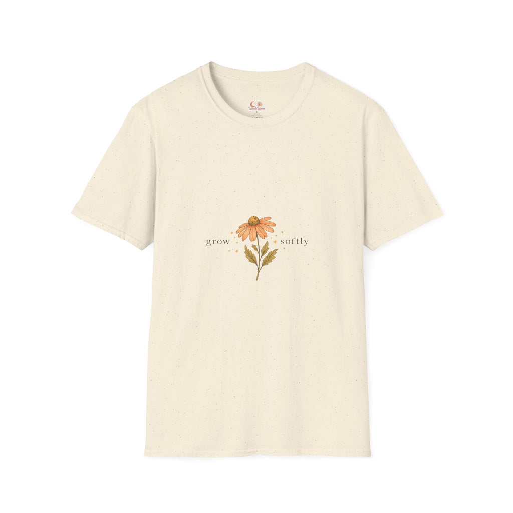 Floral Sunflower Tee — Bloom Slowly Graphic T-Shirt