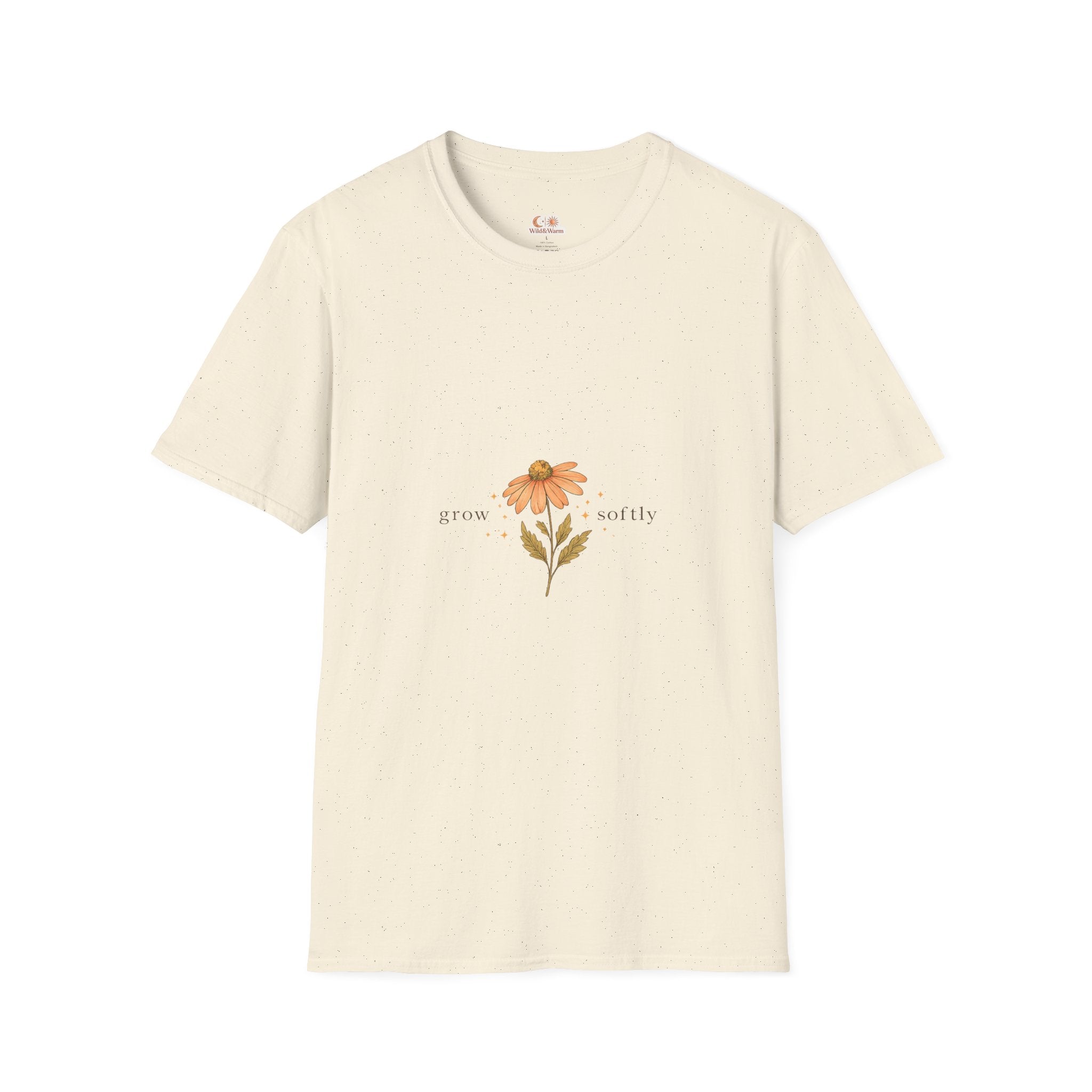 Floral Sunflower Tee — Bloom Slowly Graphic T-Shirt