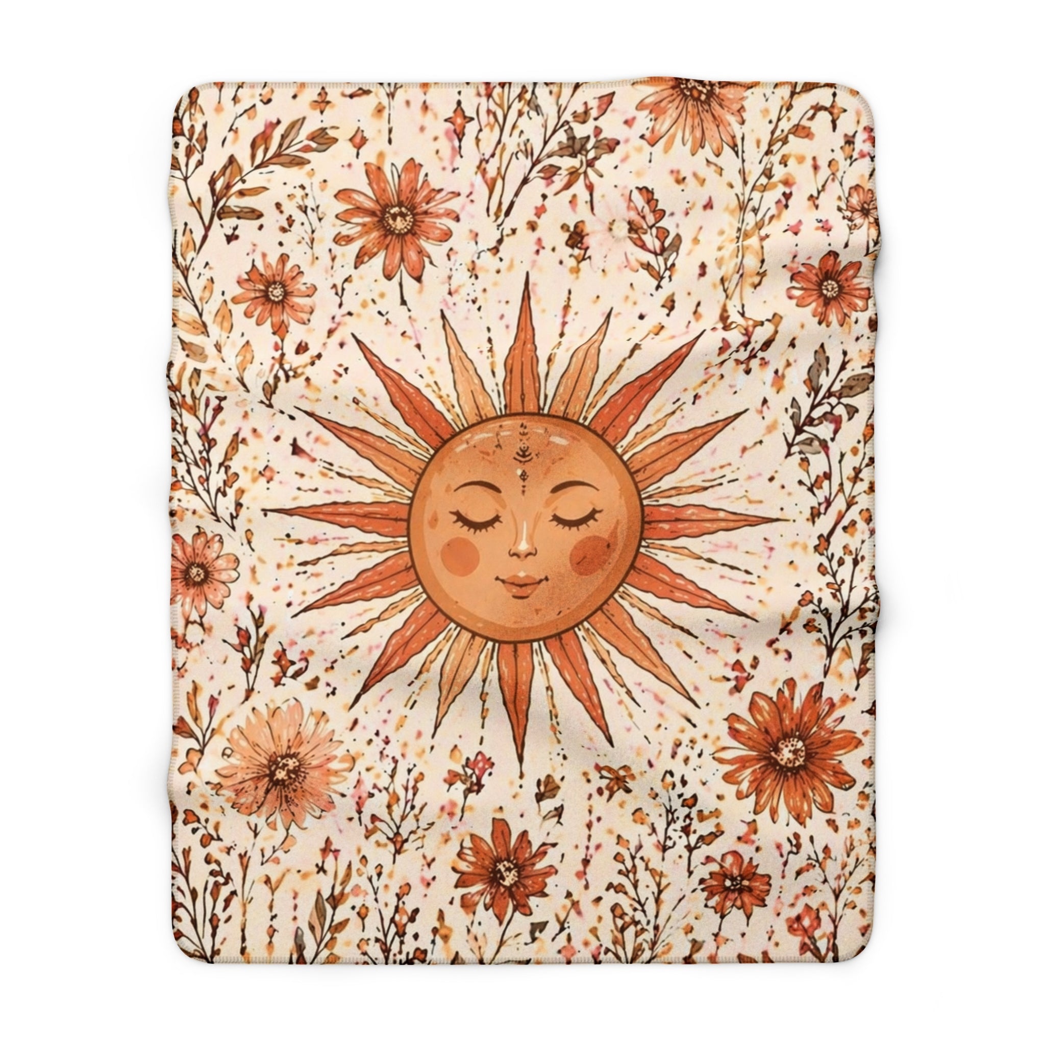 Goldene Stille - Sherpa Decke