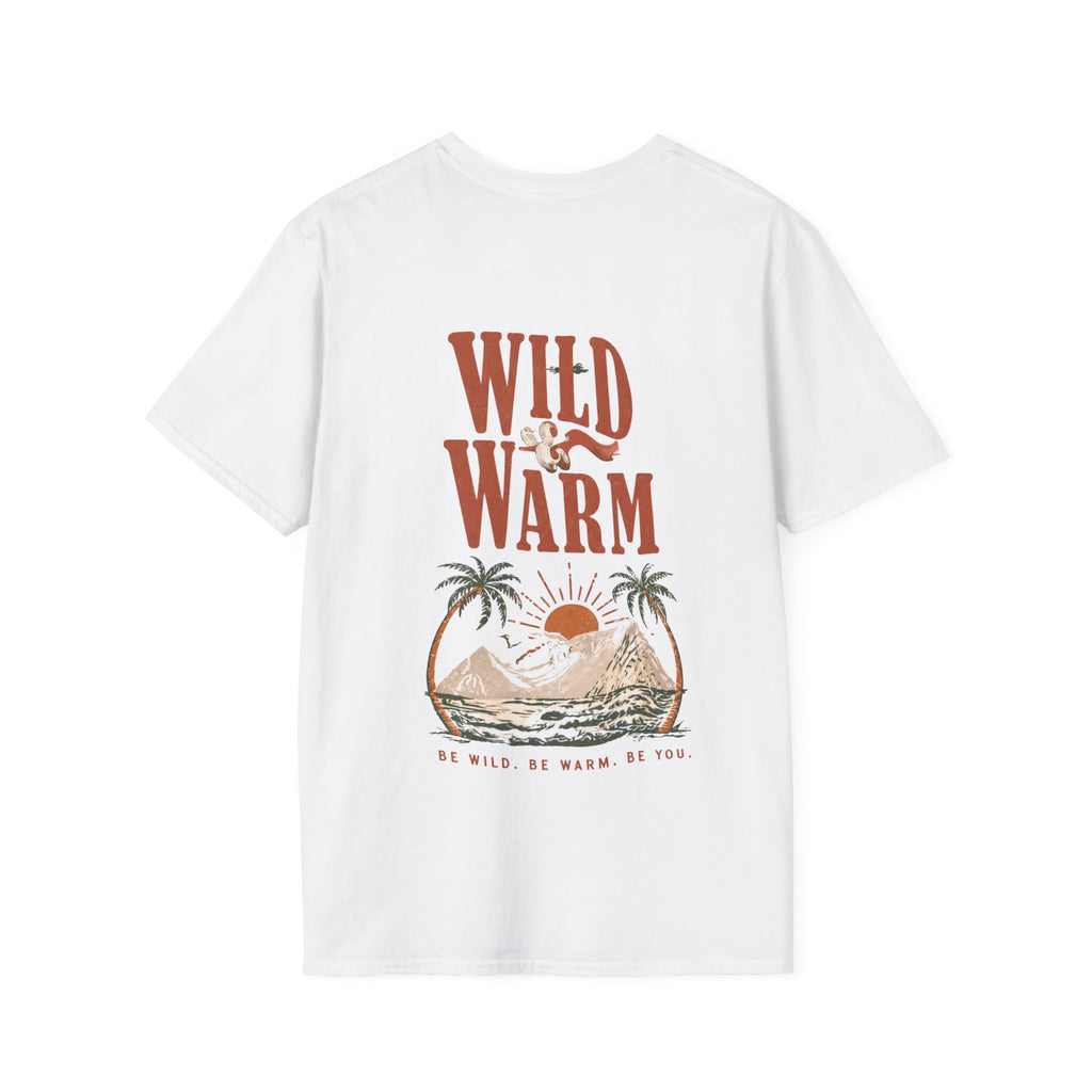 Wild Warm Graphic T-Shirt — Retro Sunset Beach Design