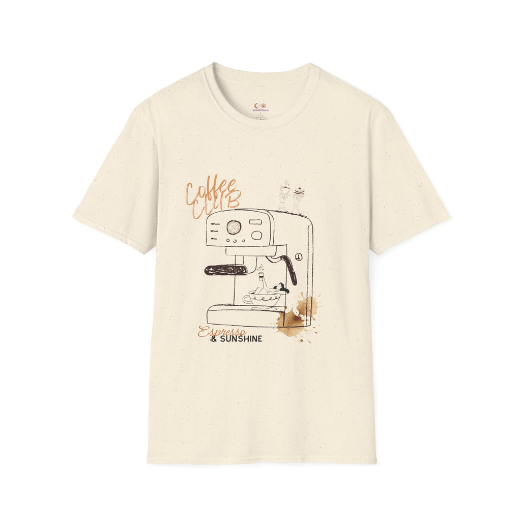 Coffee Club T-Shirt — Espresso Machine Graphic Tee
