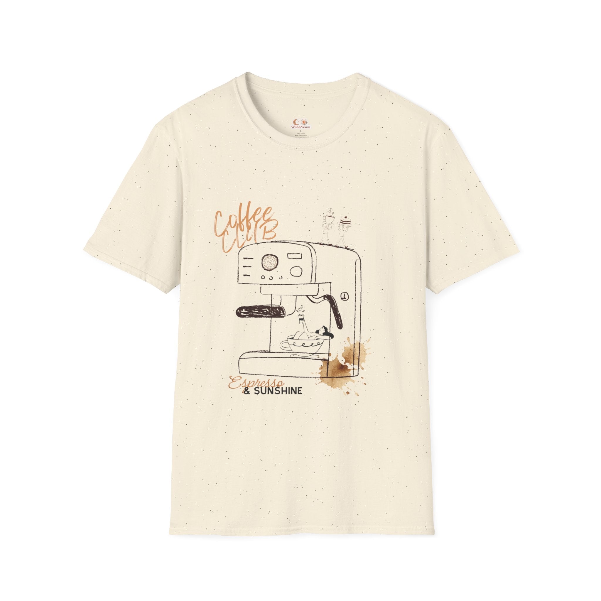 Coffee Club T-Shirt — Espresso Machine Graphic Tee
