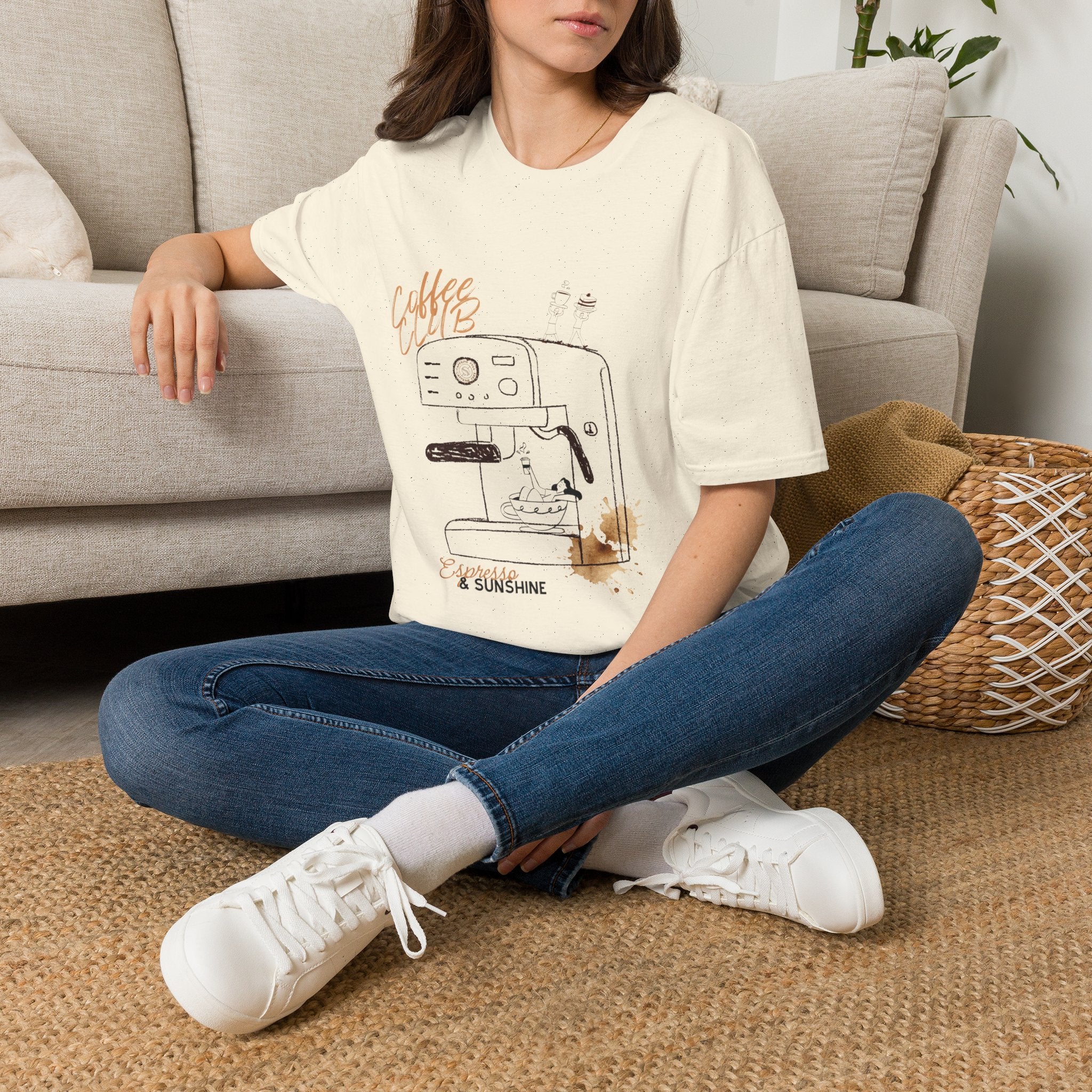 Coffee Club T-Shirt — Espresso Machine Graphic Tee