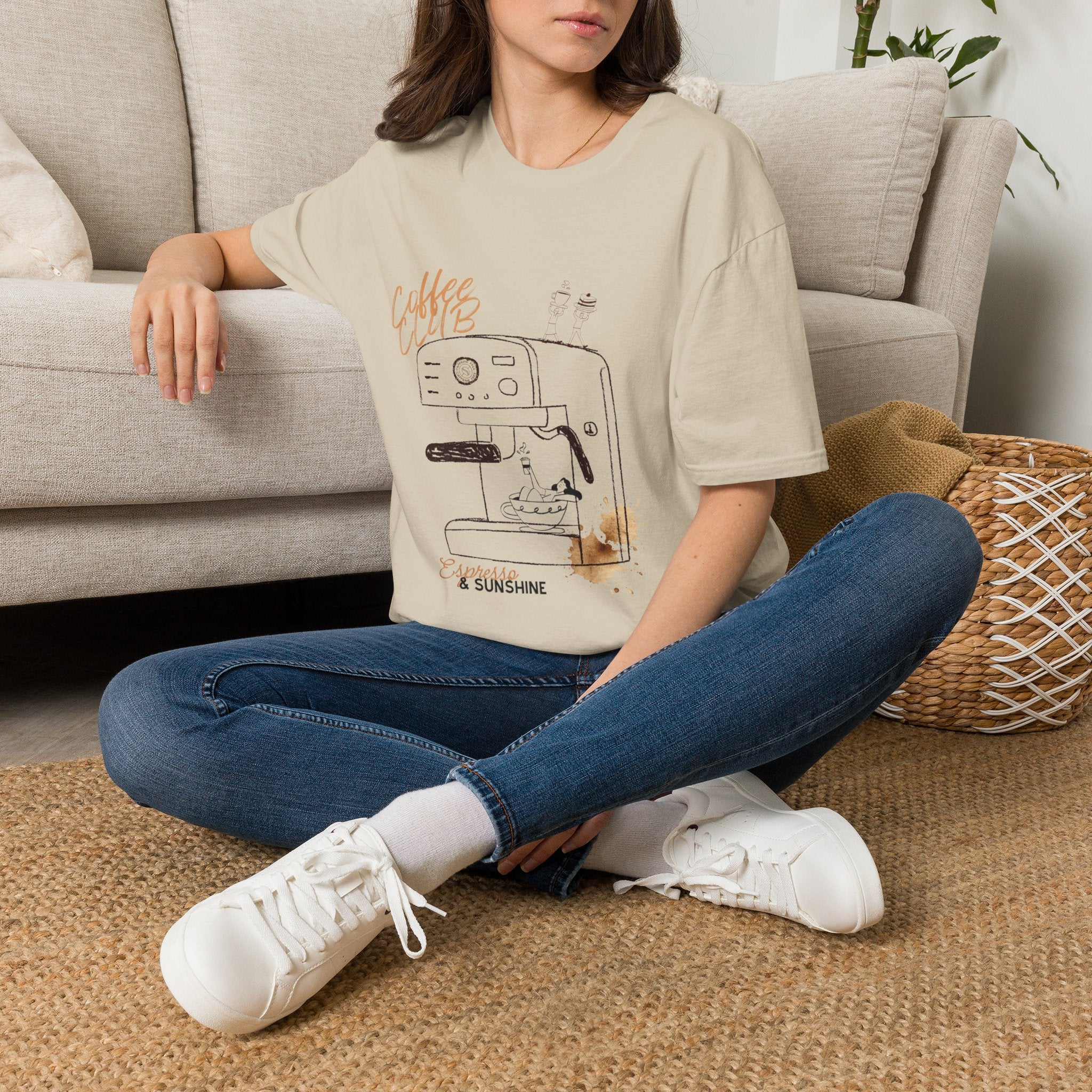 Coffee Club T-Shirt — Espresso Machine Graphic Tee