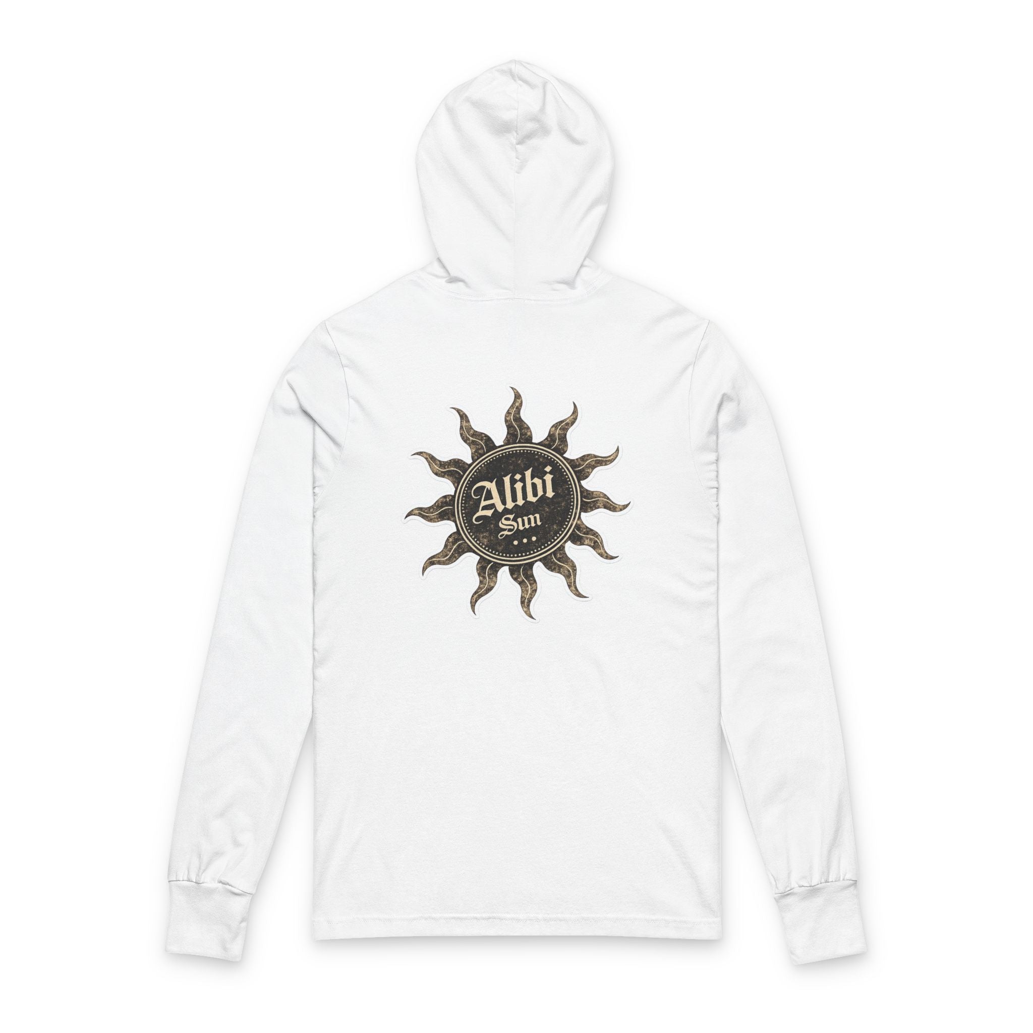 Alibi Sun Hooded Long Sleeve Tee — Vintage Boho Graphic