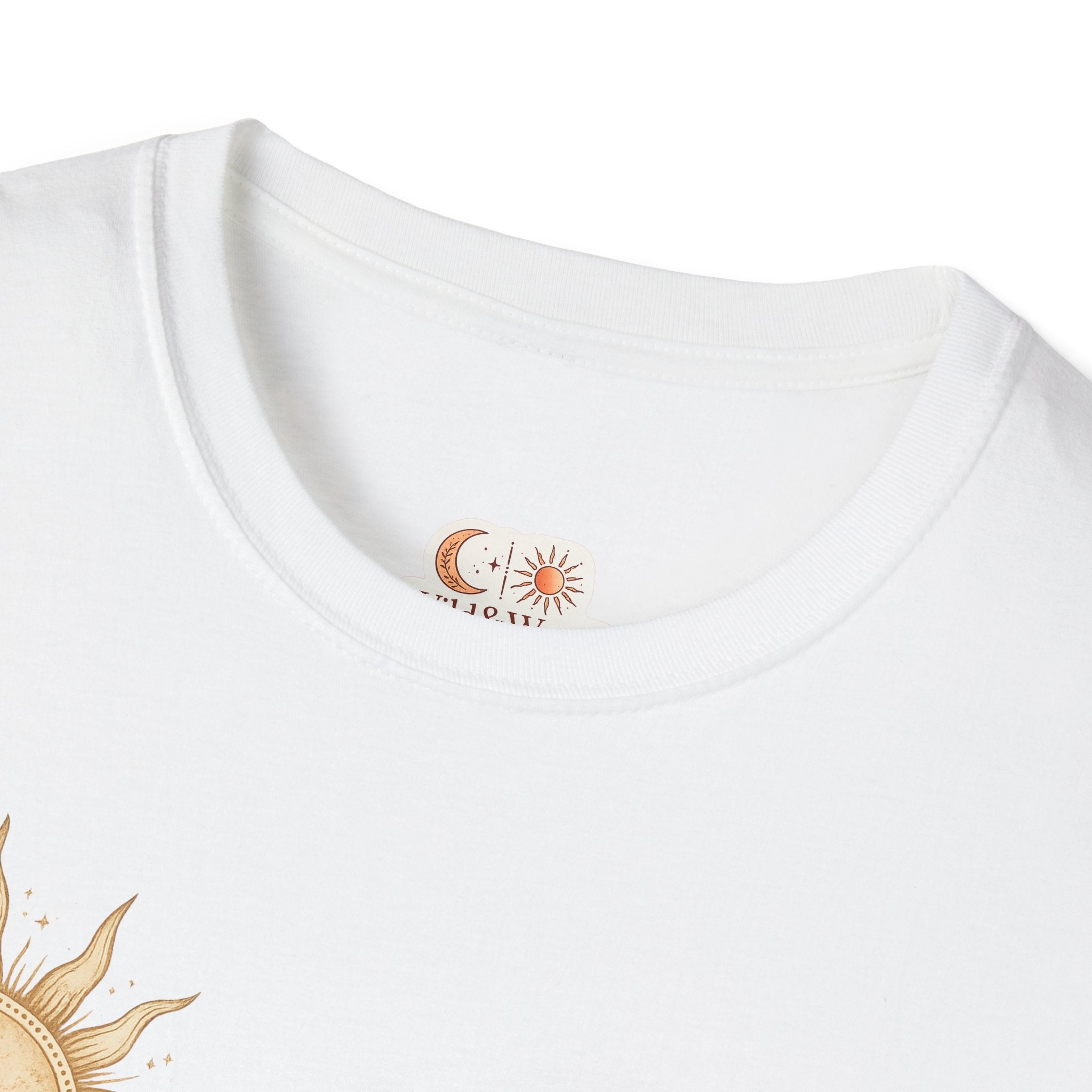Sun Goddess Graphic T-Shirt — Boho Woman Backprint Tee