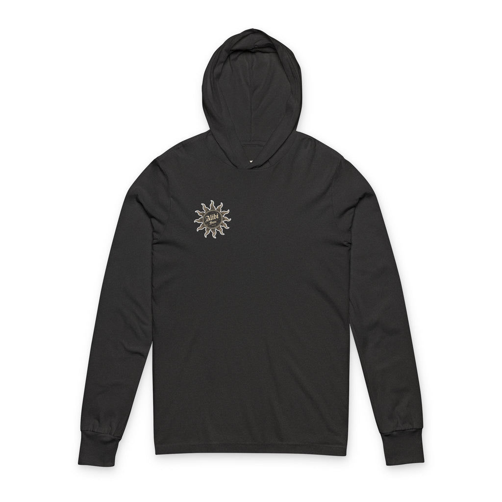 Alibi Sun Hooded Long Sleeve Tee — Vintage Boho Graphic