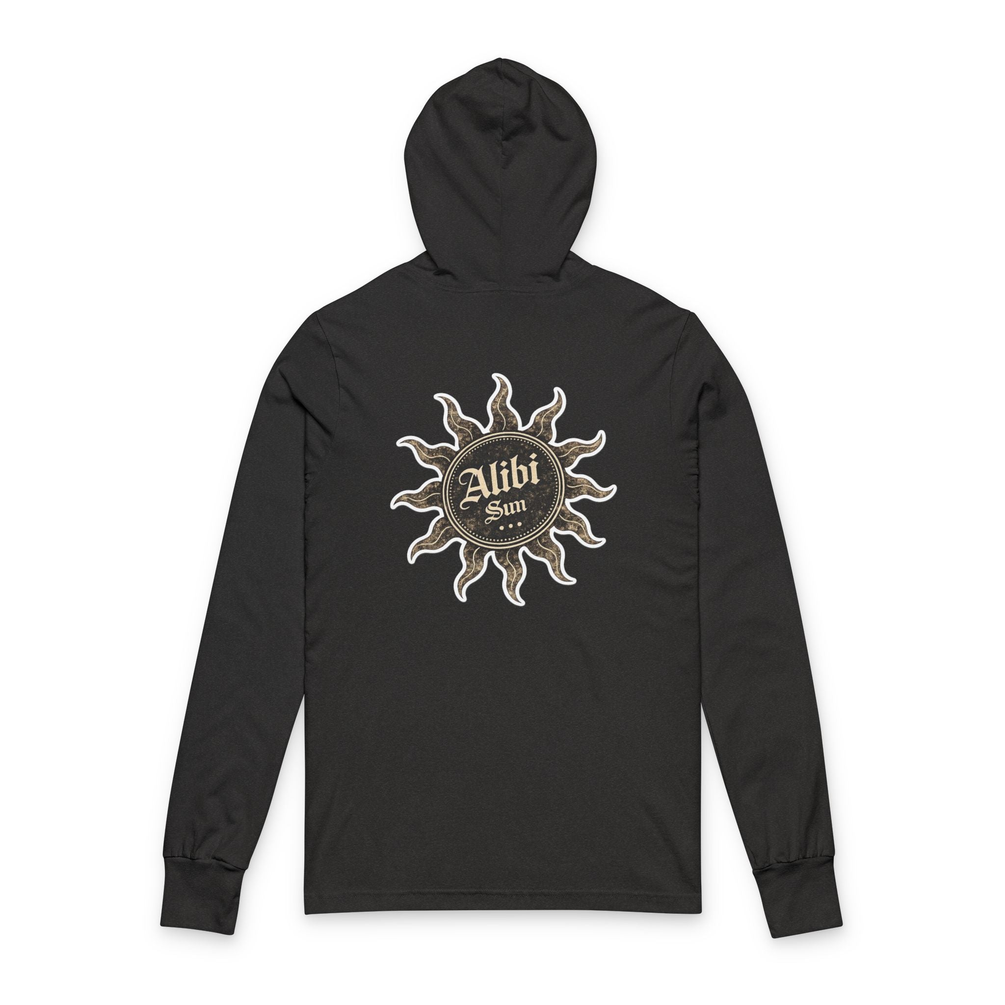 Alibi Sun Hooded Long Sleeve Tee — Vintage Boho Graphic