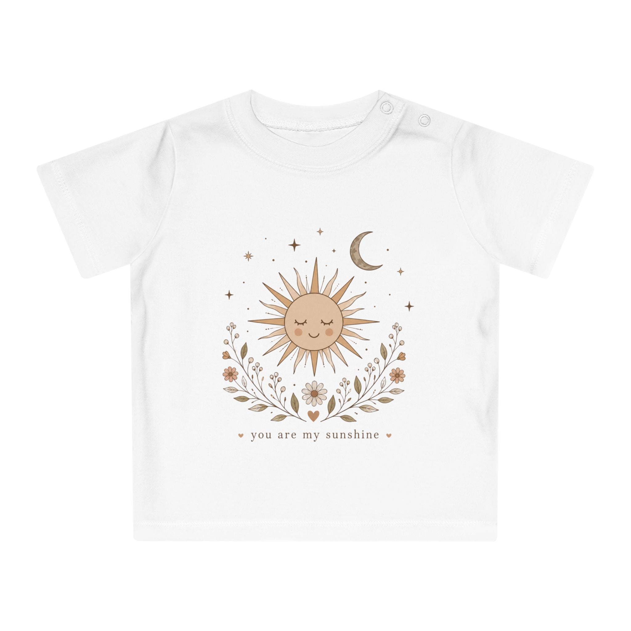 Boho Kinder T-Shirt – Sonne & Mond Design | Baby & Kleinkind Shirt