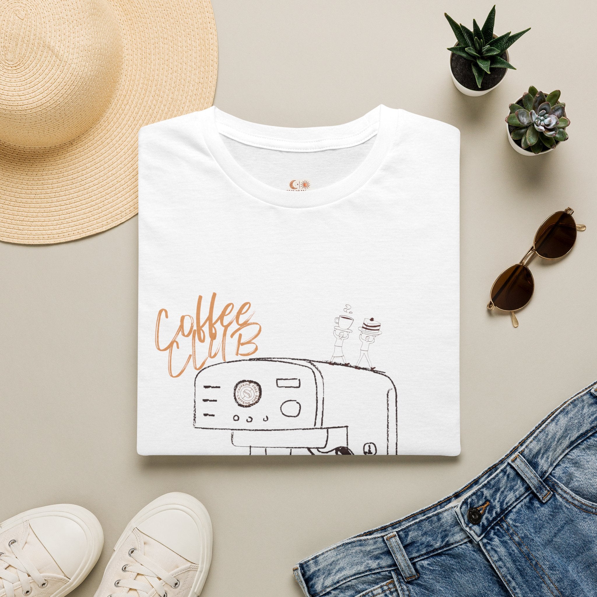 Coffee Club T-Shirt — Espresso Machine Graphic Tee
