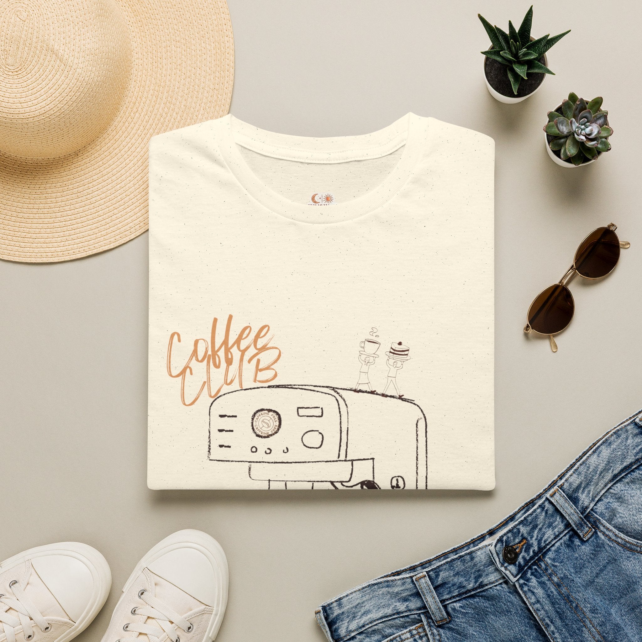 Coffee Club T-Shirt — Espresso Machine Graphic Tee
