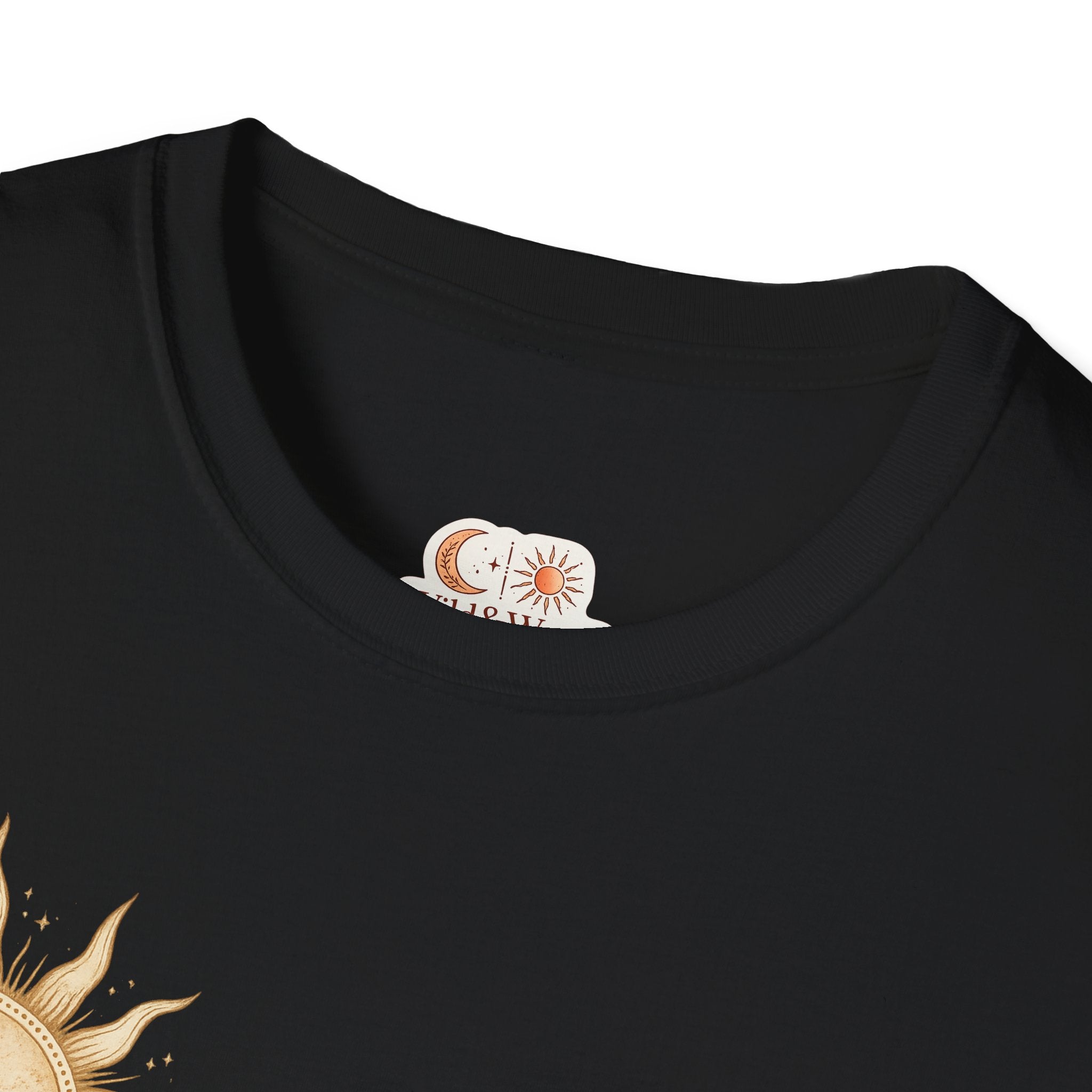 Sun Goddess Graphic T-Shirt — Boho Woman Backprint Tee