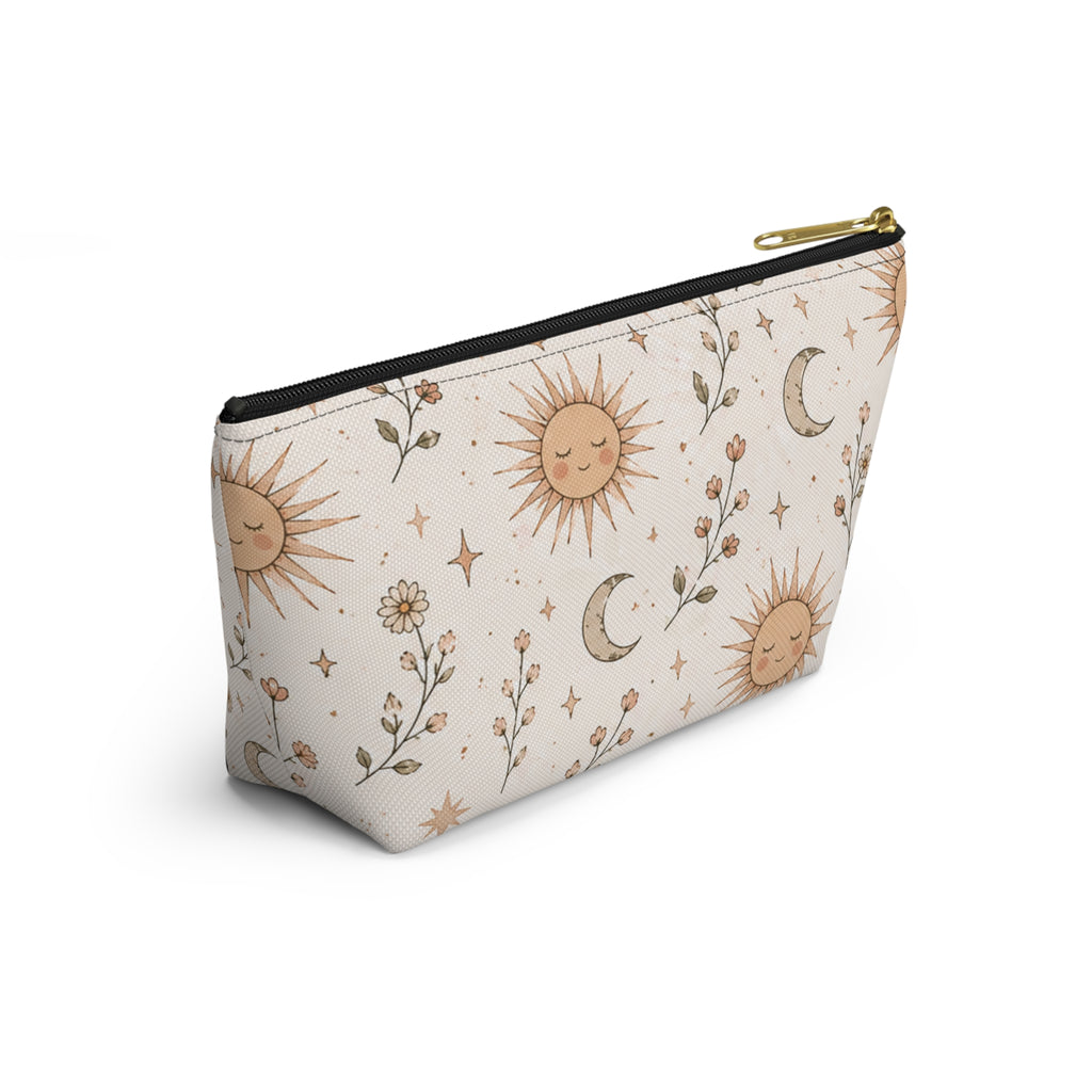 Boho Cosmetic Bag – Sun & Moon Design | Makeup Bag | Boho Gift